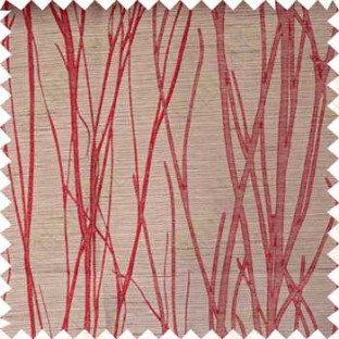 Maroon Brown Twigs Design Poly Main Curtain Designs